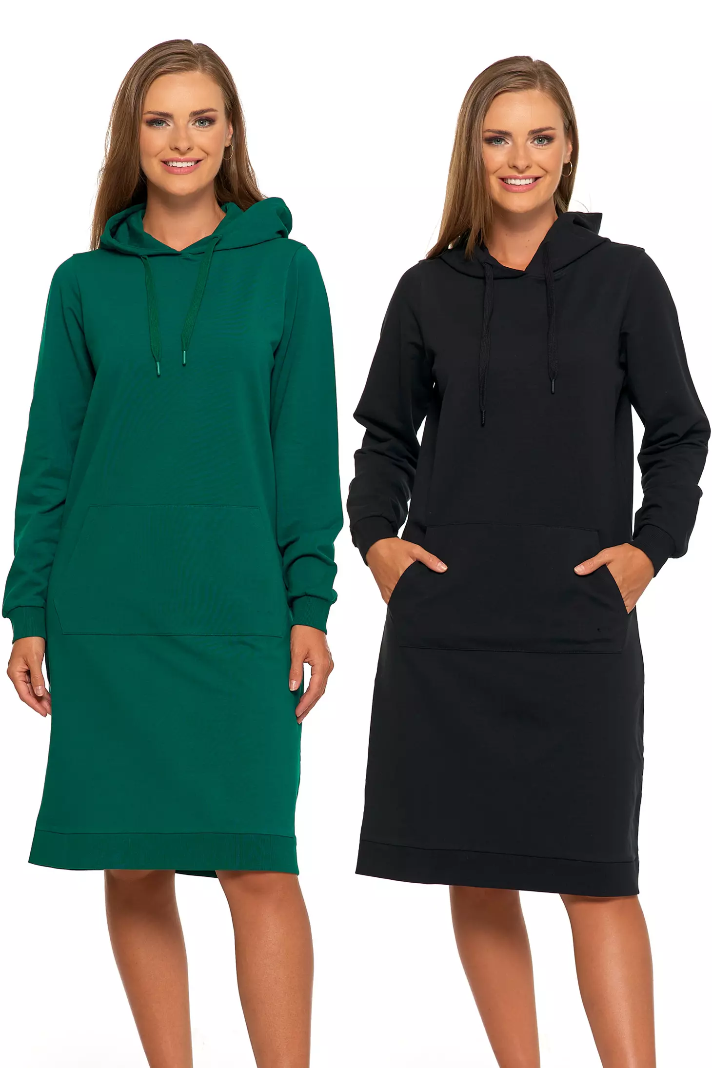 Sukienka dresowa tunika z kapturem