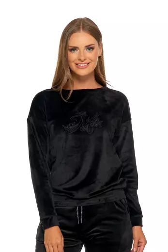 Bluza damska welurowa