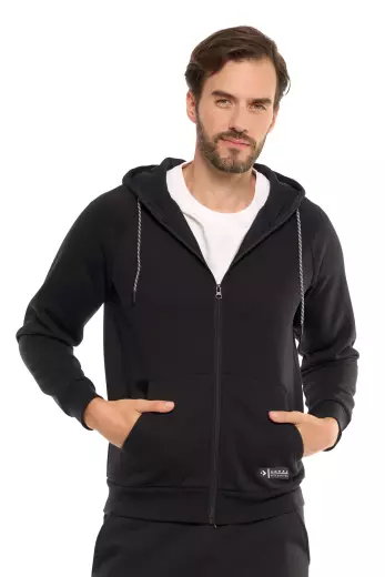 Bluza męska rozpinana z kapturem