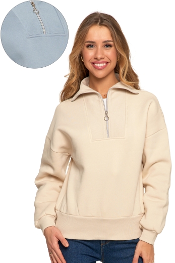 Bluza damska rozpinana ze stójką