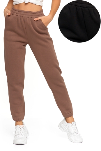 Spodnie dresowe damskie z ściągaczem